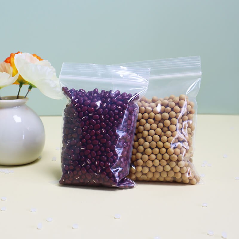 Small size single bone transparent ziplock bag